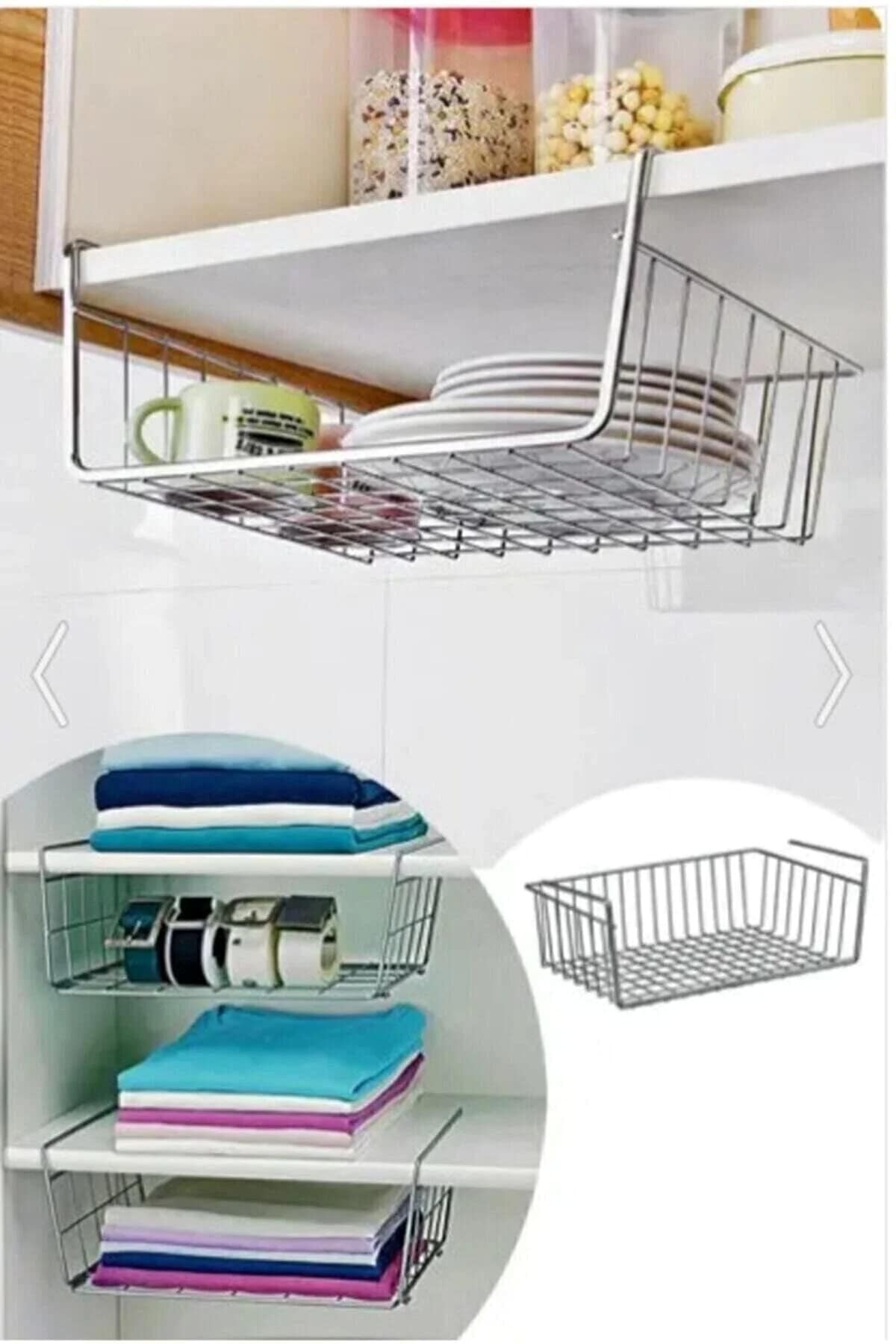 PARLAK ÇELİKTEN DOLAP İÇİ ÇOK YÖNLÜ SEPET, KANGURU, BUZDOLABI BÖLMESİ - Görsel 2