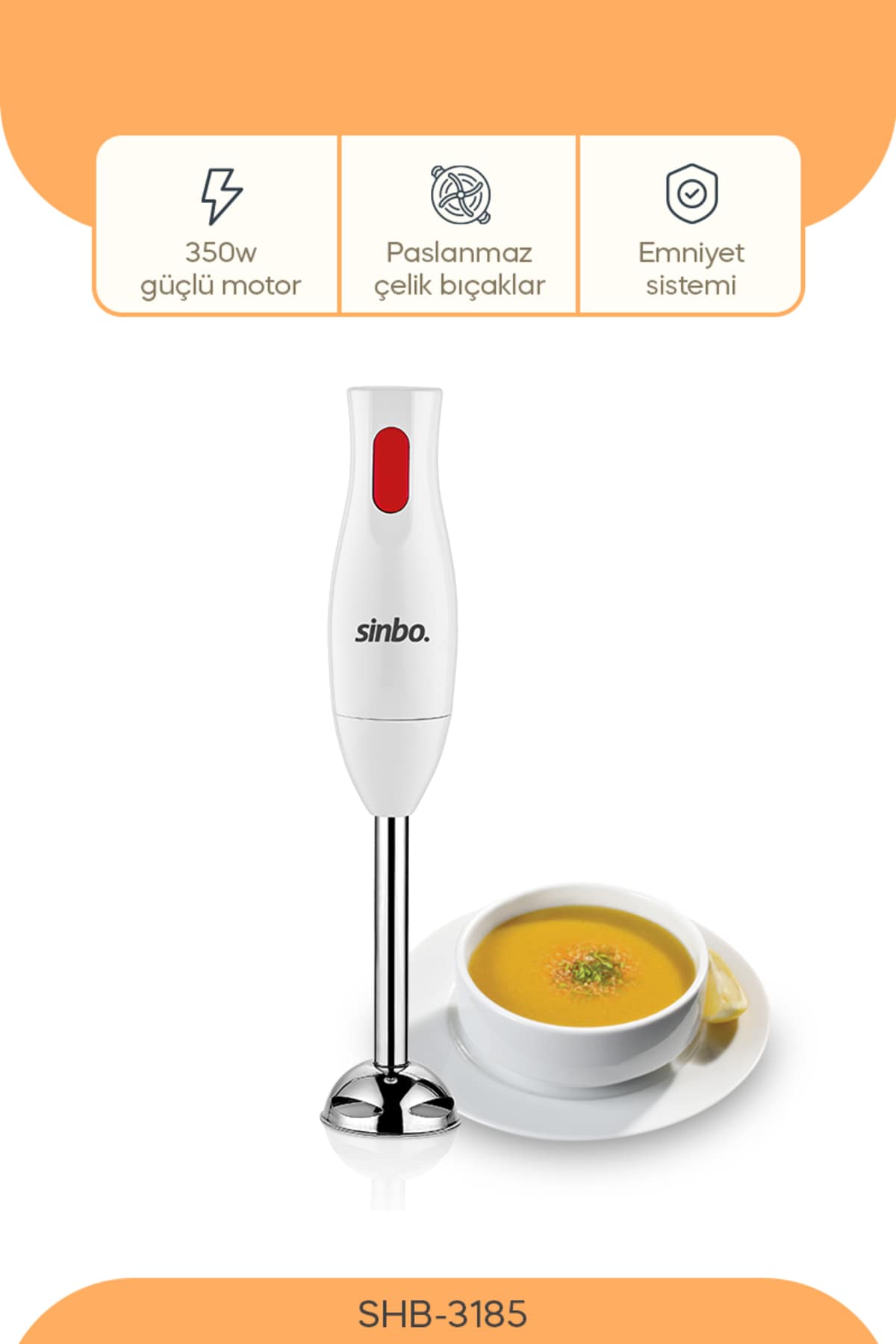 Shb-3185 Çubuk El Blenderı - 350W