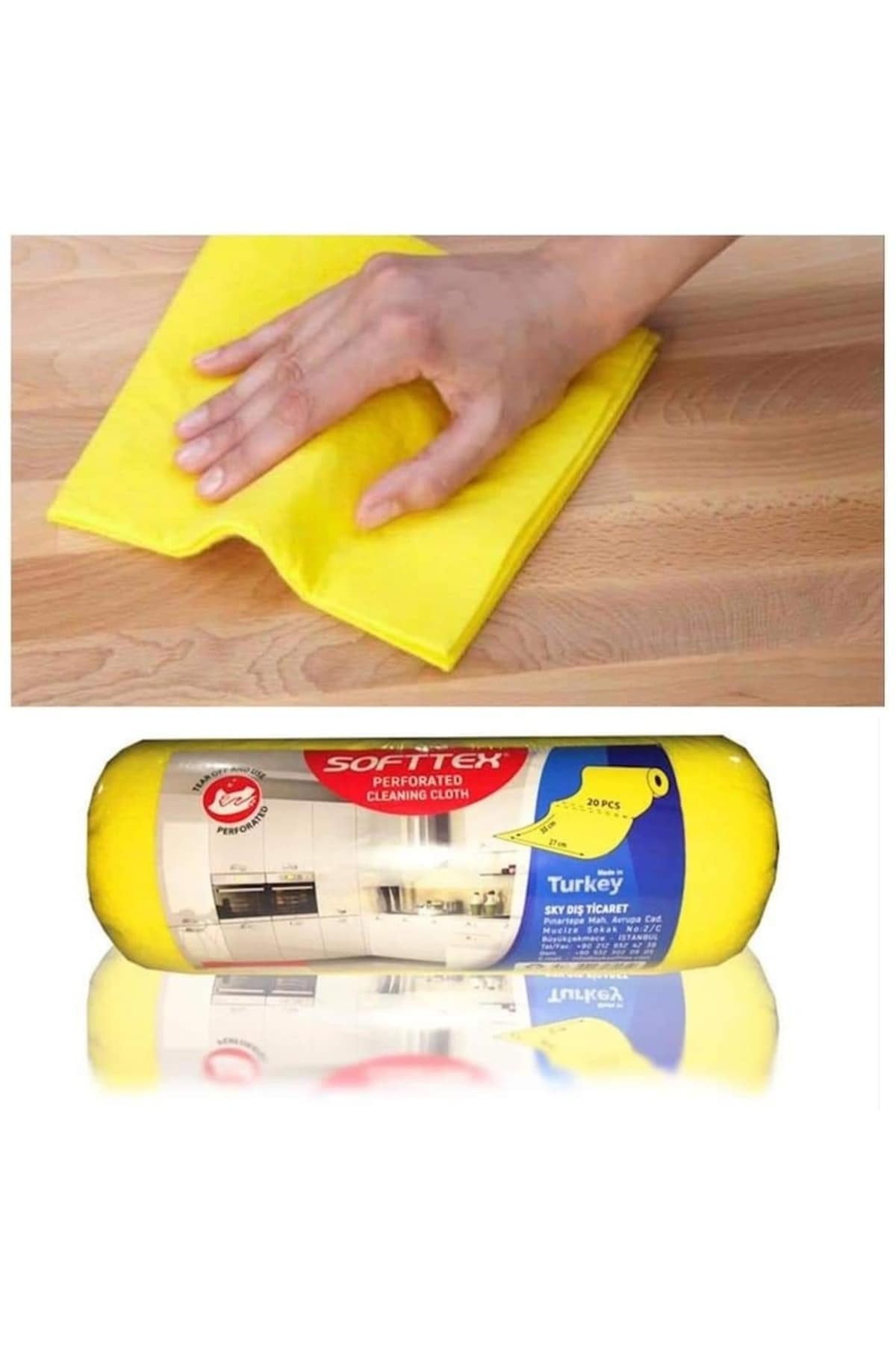 Mutfak Bezi Kopar Kullan Bez 3 PAKET 30*27 cm Rulo Toz Alma Bezi 20 Adet X 3 PAKET