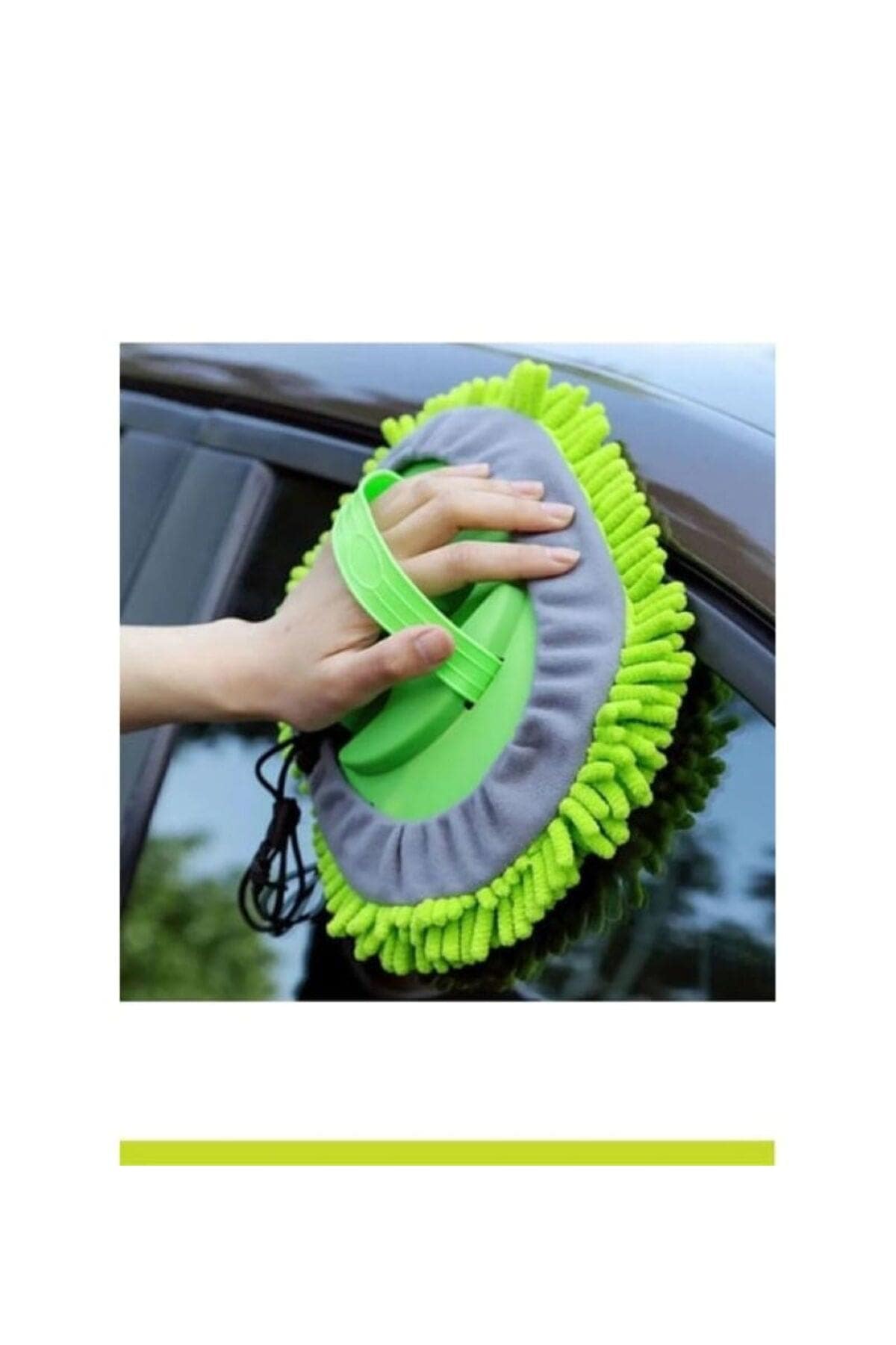 Oto Araba Yıkama Temizleme Mopu 1 Yedek Bezi Mikrofiber Çok Fonksiyonlu Sopalı Oto Araba - Görsel 4