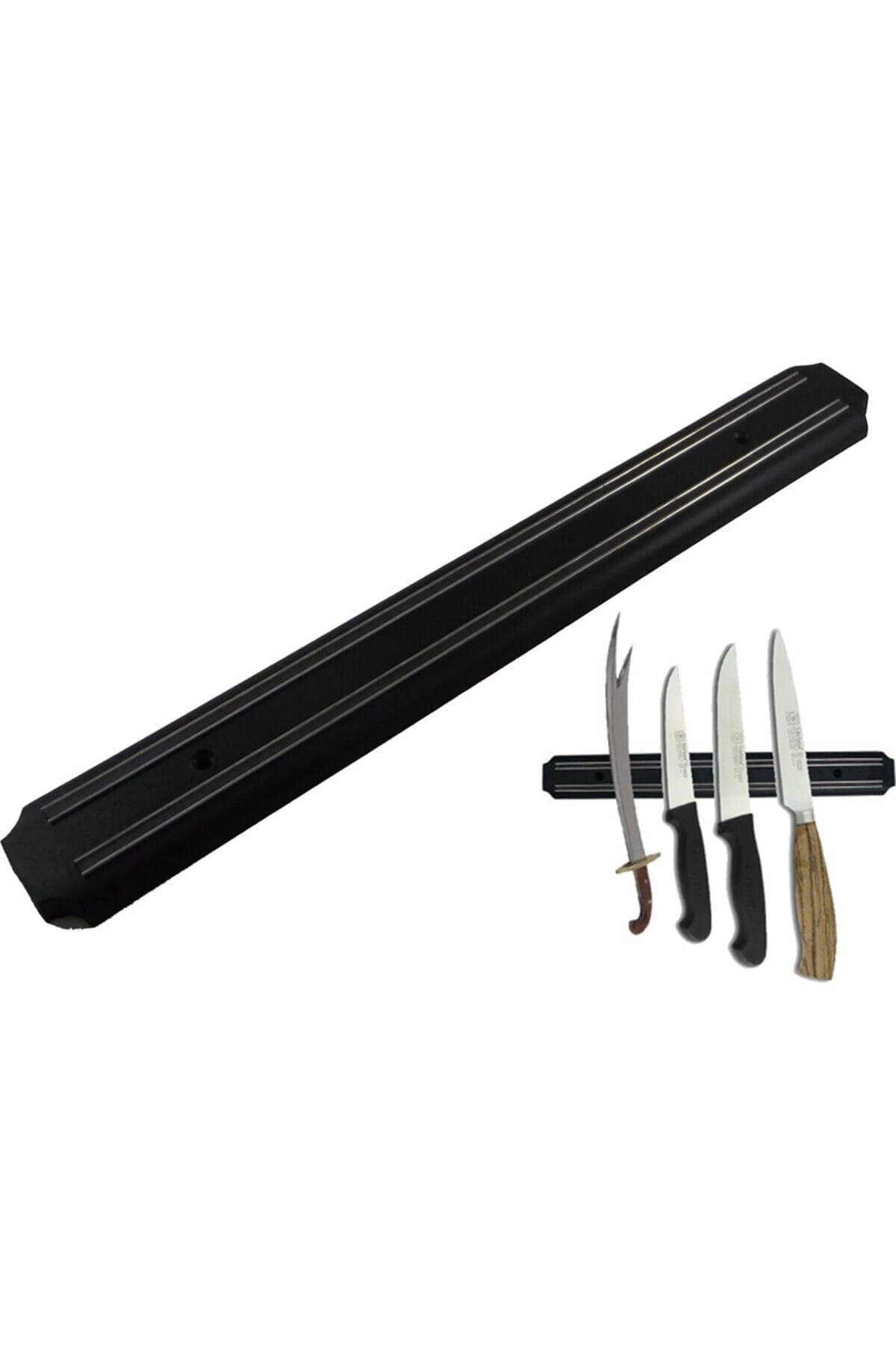 Mıknatıslı Bıçak Askısı Bıçak Tutucu Bıçak Askısı Duvara Monte 33ccm - Görsel 3