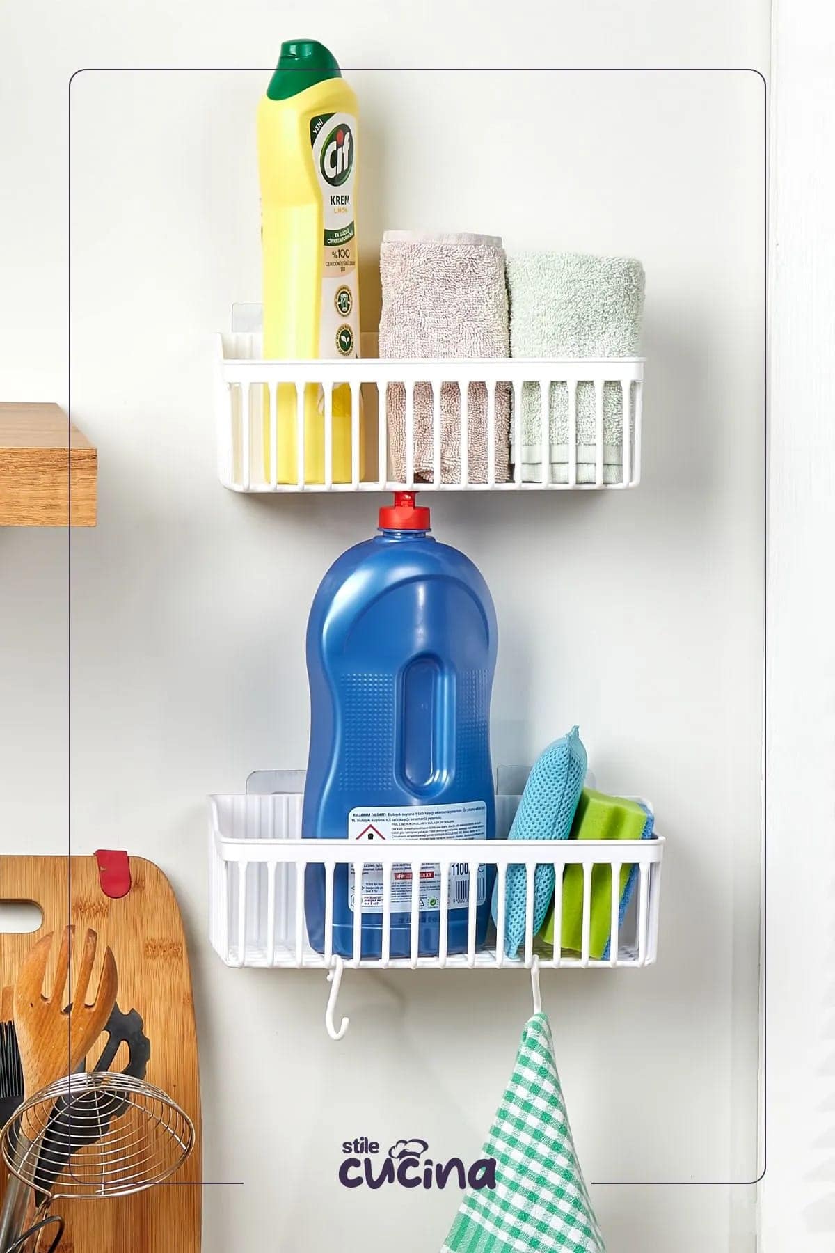 2'li Duş Rafı Düzenleyici Organizer Banyo Rafı Organizer Şampuanlık - Görsel 4