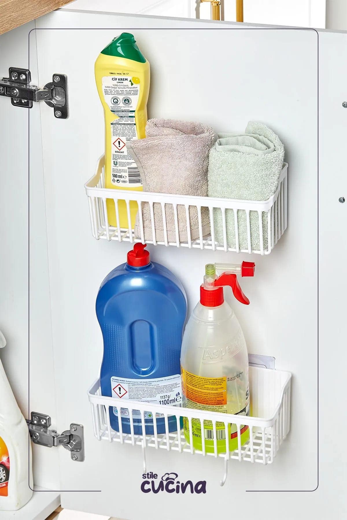 2'li Duş Rafı Düzenleyici Organizer Banyo Rafı Organizer Şampuanlık - Görsel 5