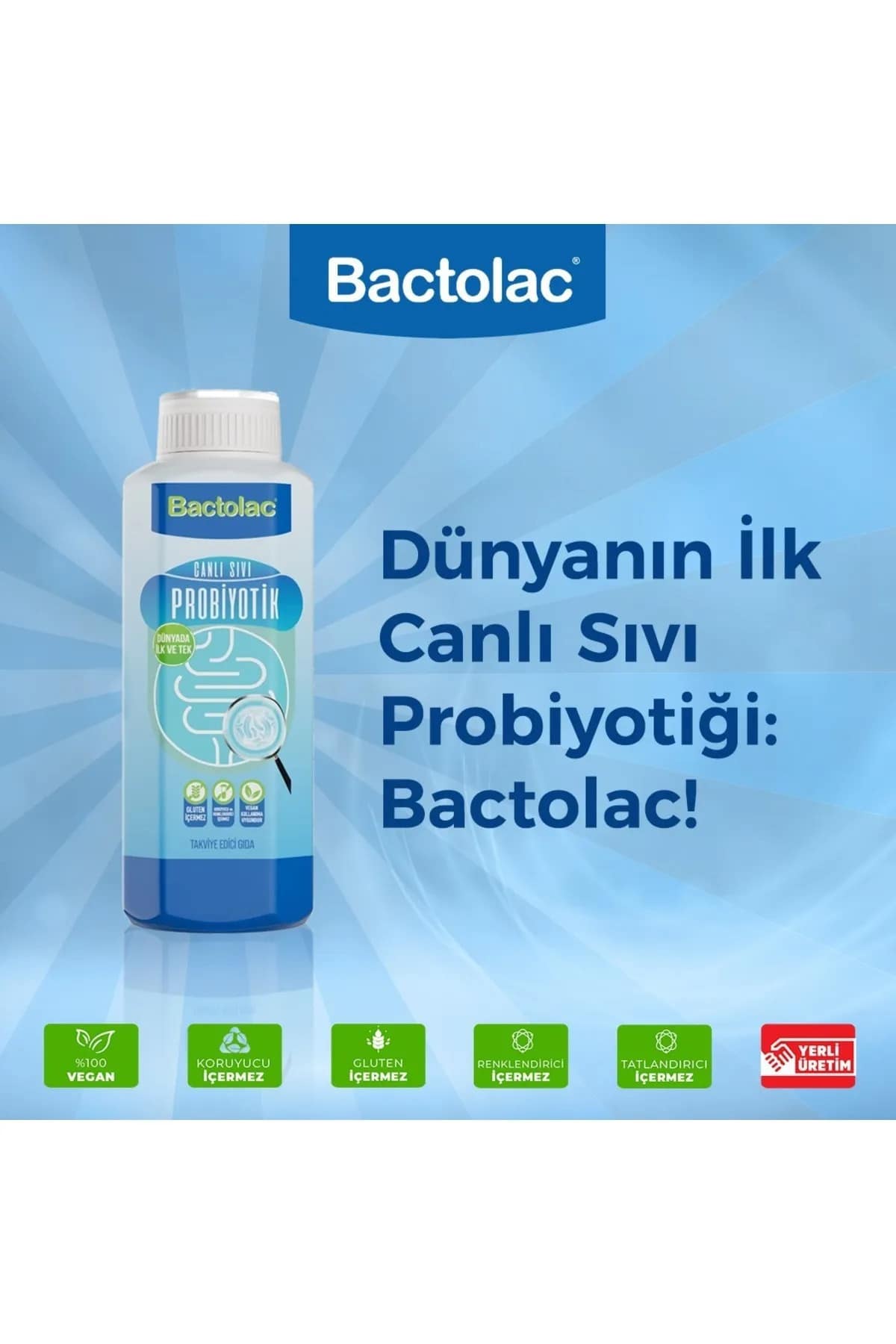 Bactocream Hediyeli Sıvı Probiyotik 1000 ml 2 Ad Dünyada Canlı Organizma Içeren Tek Sıvı Probiyotik - Görsel 5
