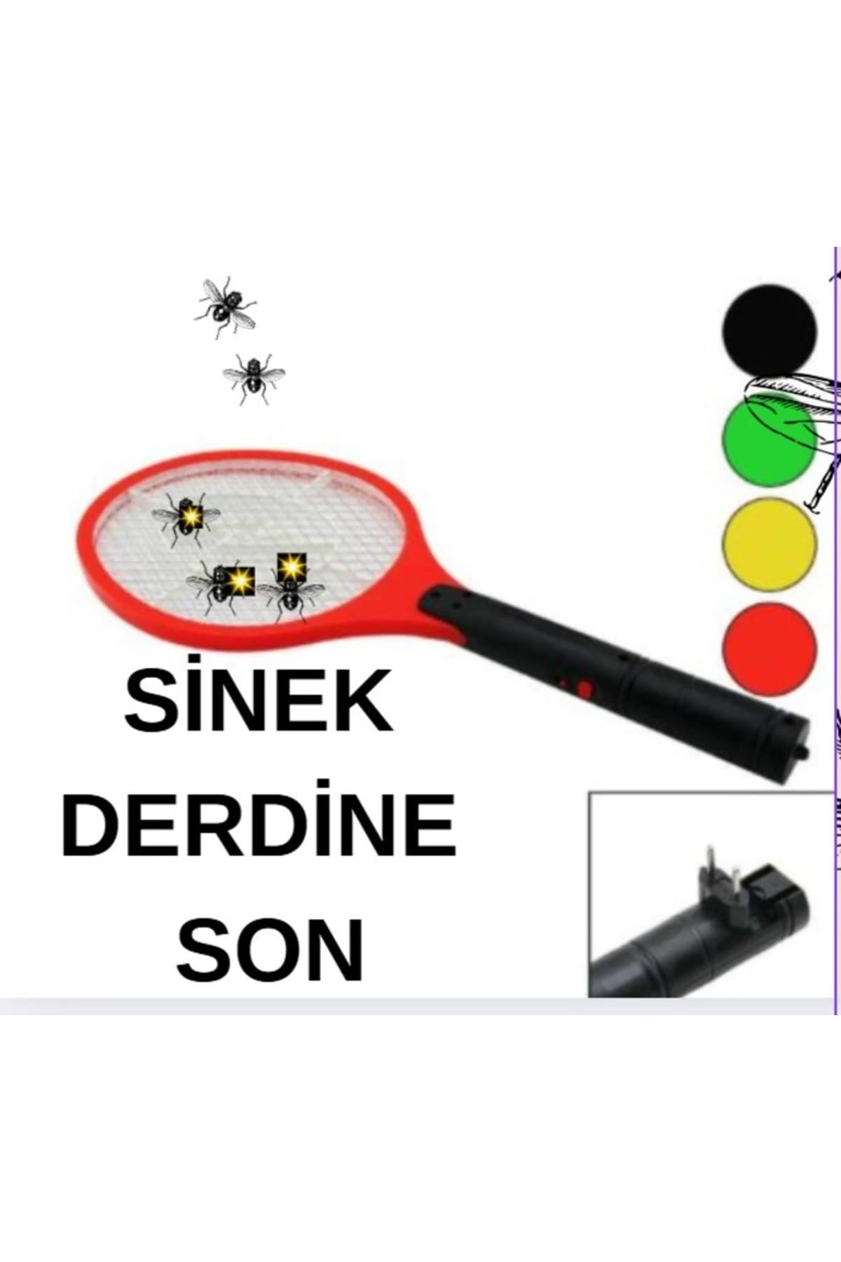SİNEK ÖLDÜRÜCÜ FİŞ ŞARJLI SİNEK ÖLDÜRÜCÜ RAKET