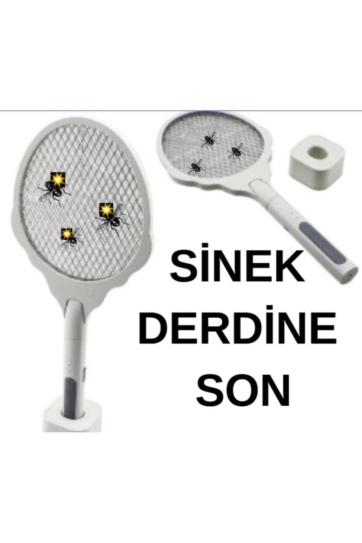 SİNEK ÖLDÜRÜCÜ USB TO TYPE-C ŞARJLI SİNEK ÖLDÜRÜCÜ RAKET AYAK APARATLI