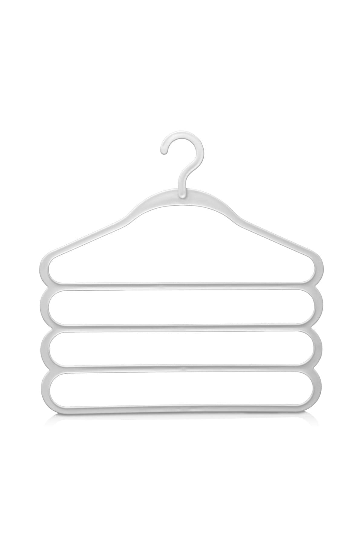 4 Adet Dolap Içi Çok Katlı Plastik Askı Pantolon Şal Gömlek Elbise Kravat Askısı Askılık - Görsel 2