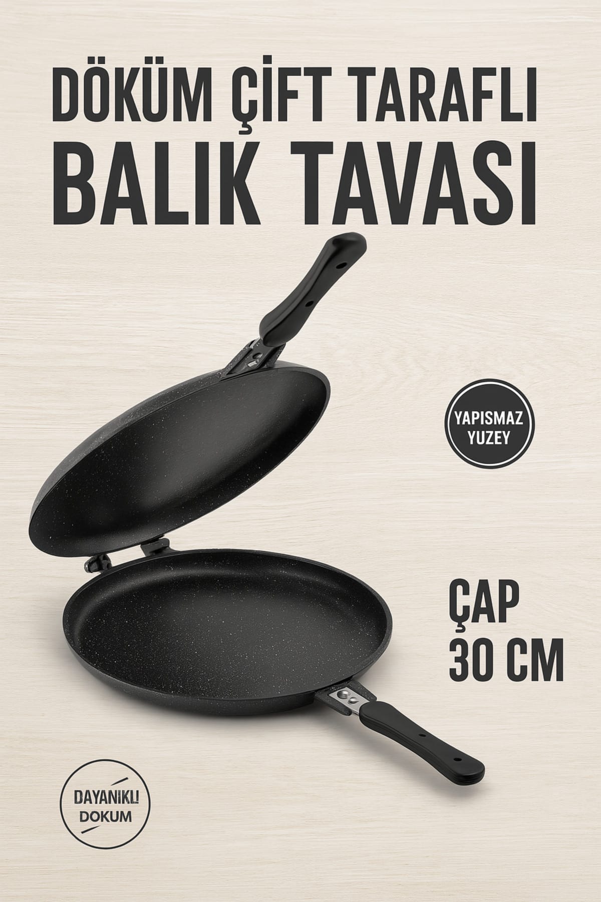 DÖKÜM BALIK TAVASI TAŞHAN Marka DÖKÜM ÇİFT TARAFLI - Görsel 3