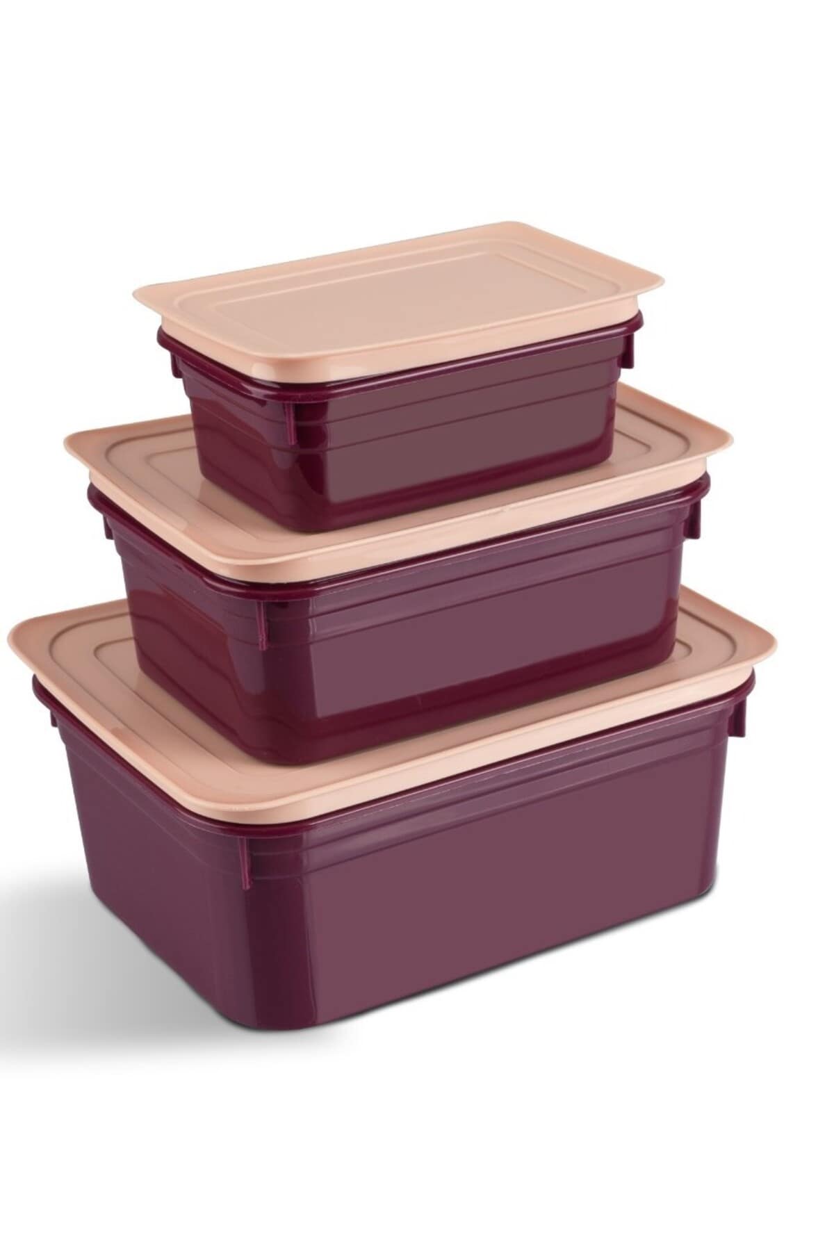 VİATOM Renkli Saklama Kabı Set 375 + 900 + 1700 ml 3 ad