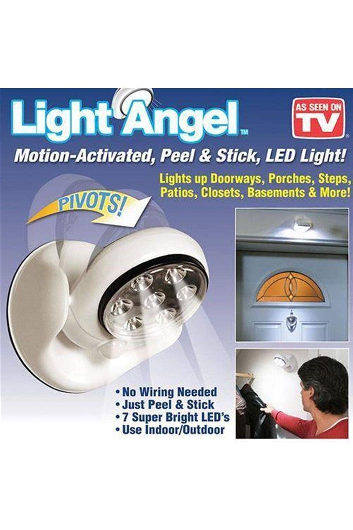 Byrurg 360 Derece Dönebilen Sensörlü Lamba Light Angel Byrnew - Görsel 4