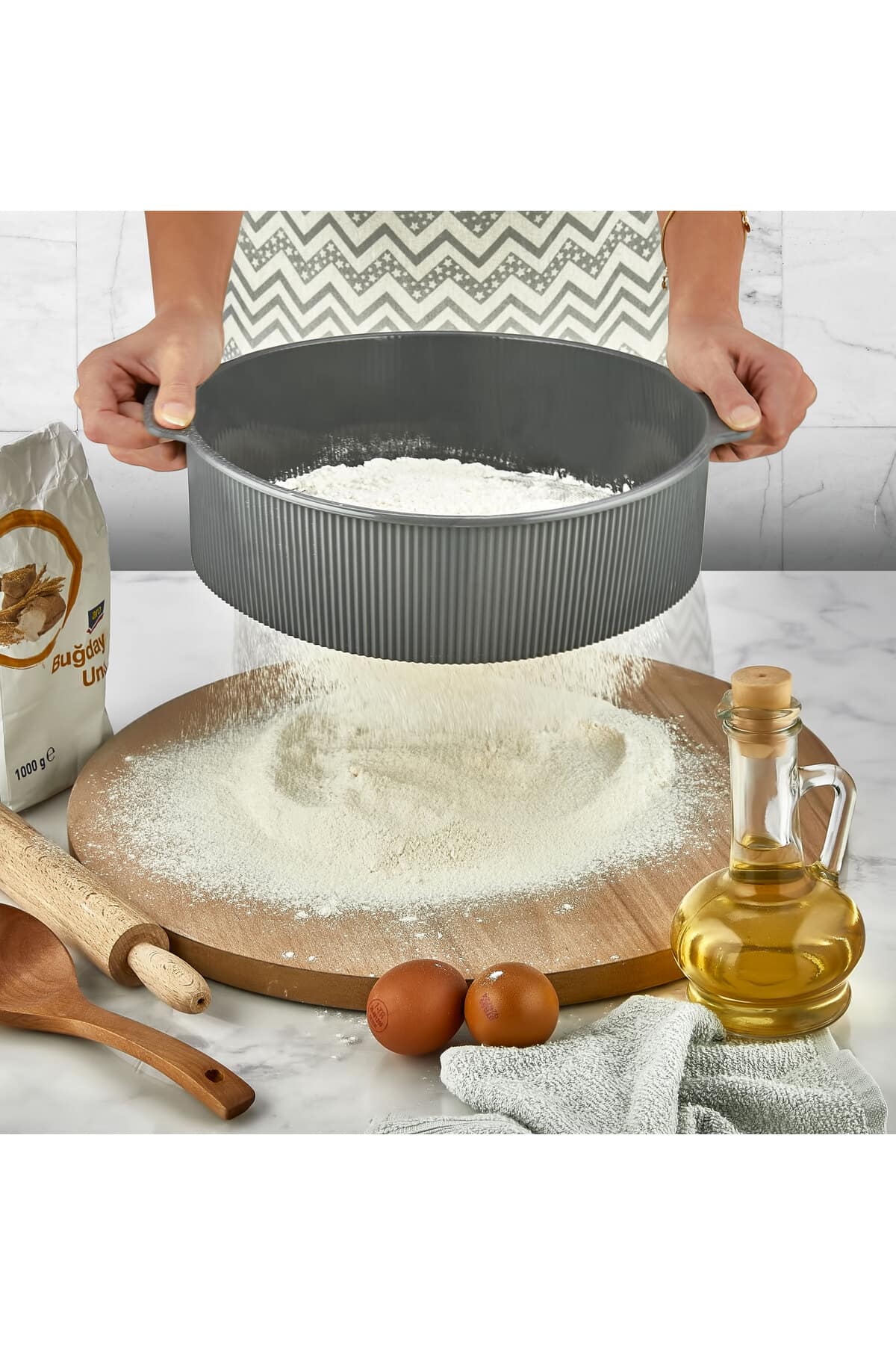 Smart Metal Yuvarlak Elek Un Eleği 28CM