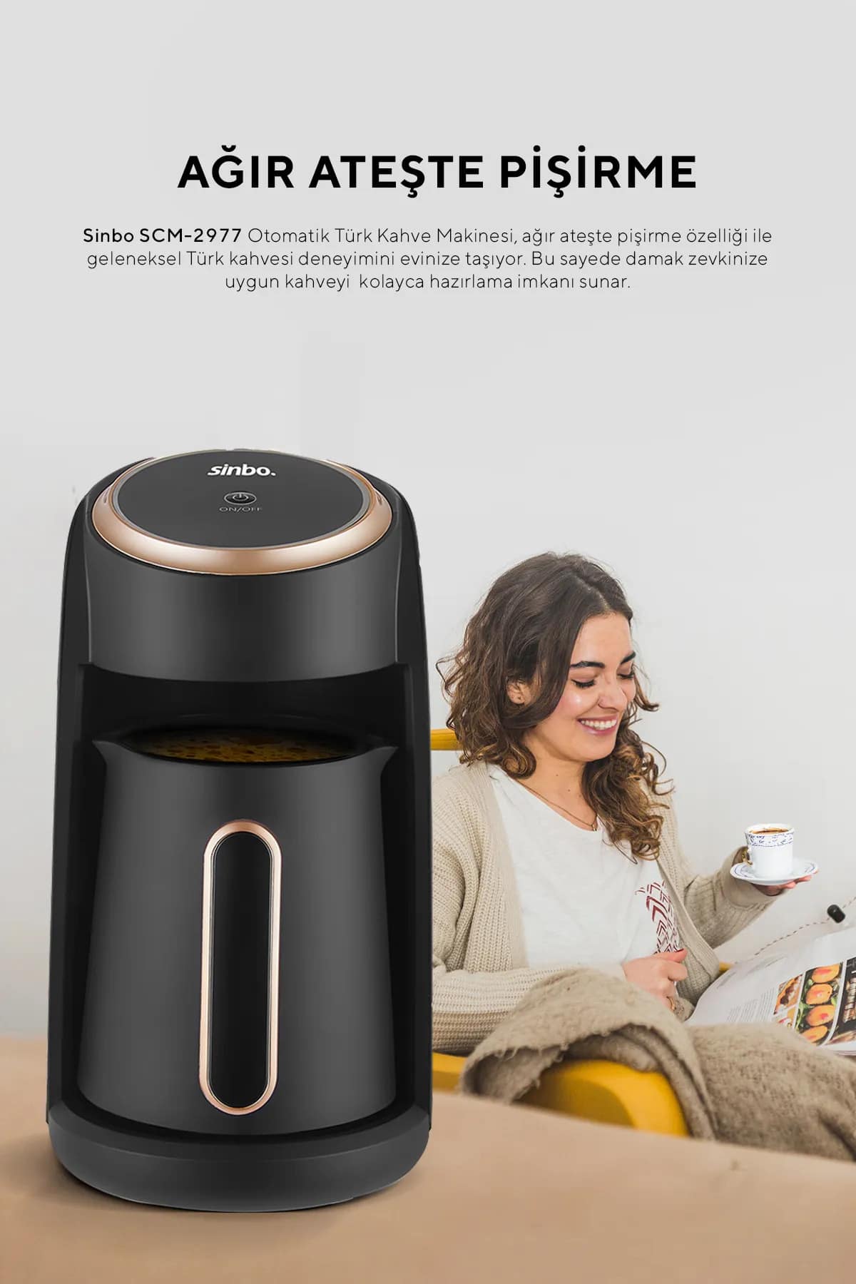 VİATOM Otomatik Türk Kahve Makinesi 4 Fincan