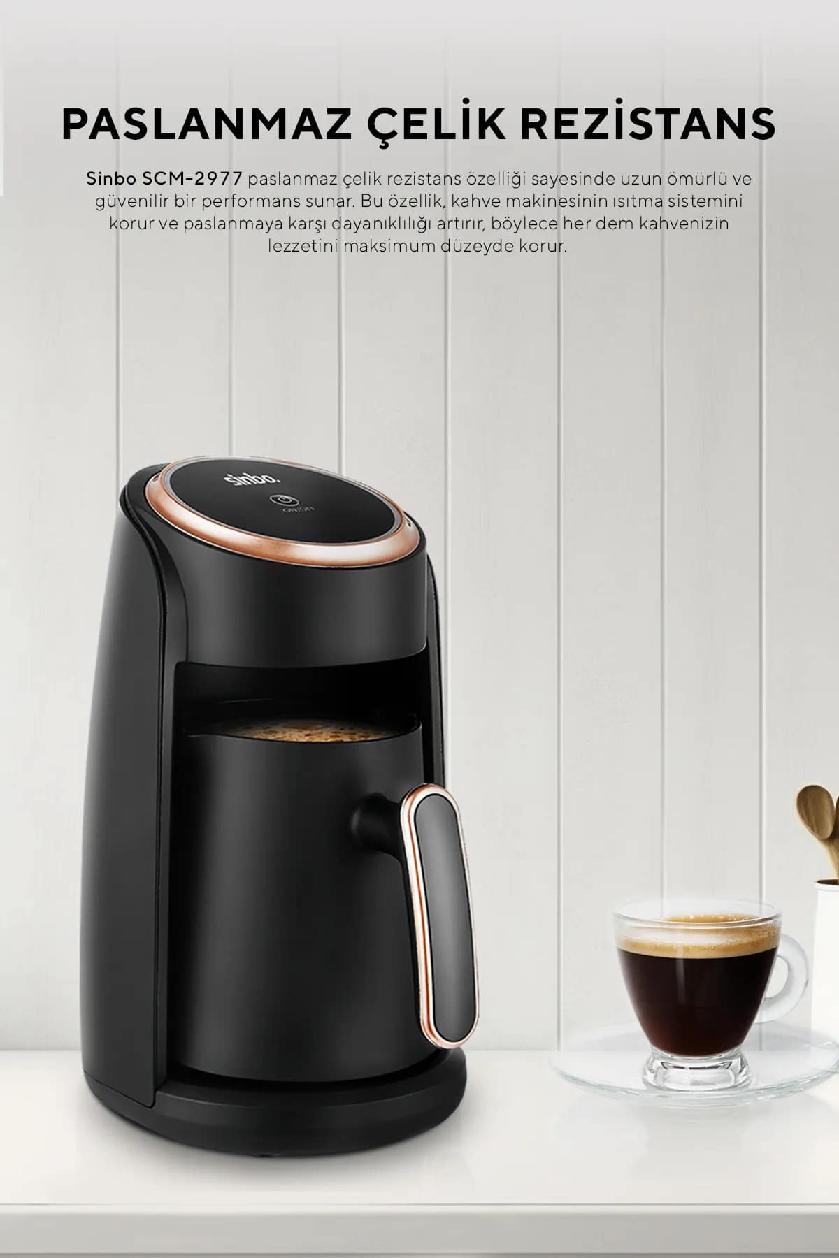 VİATOM Otomatik Türk Kahve Makinesi 4 Fincan - Görsel 2