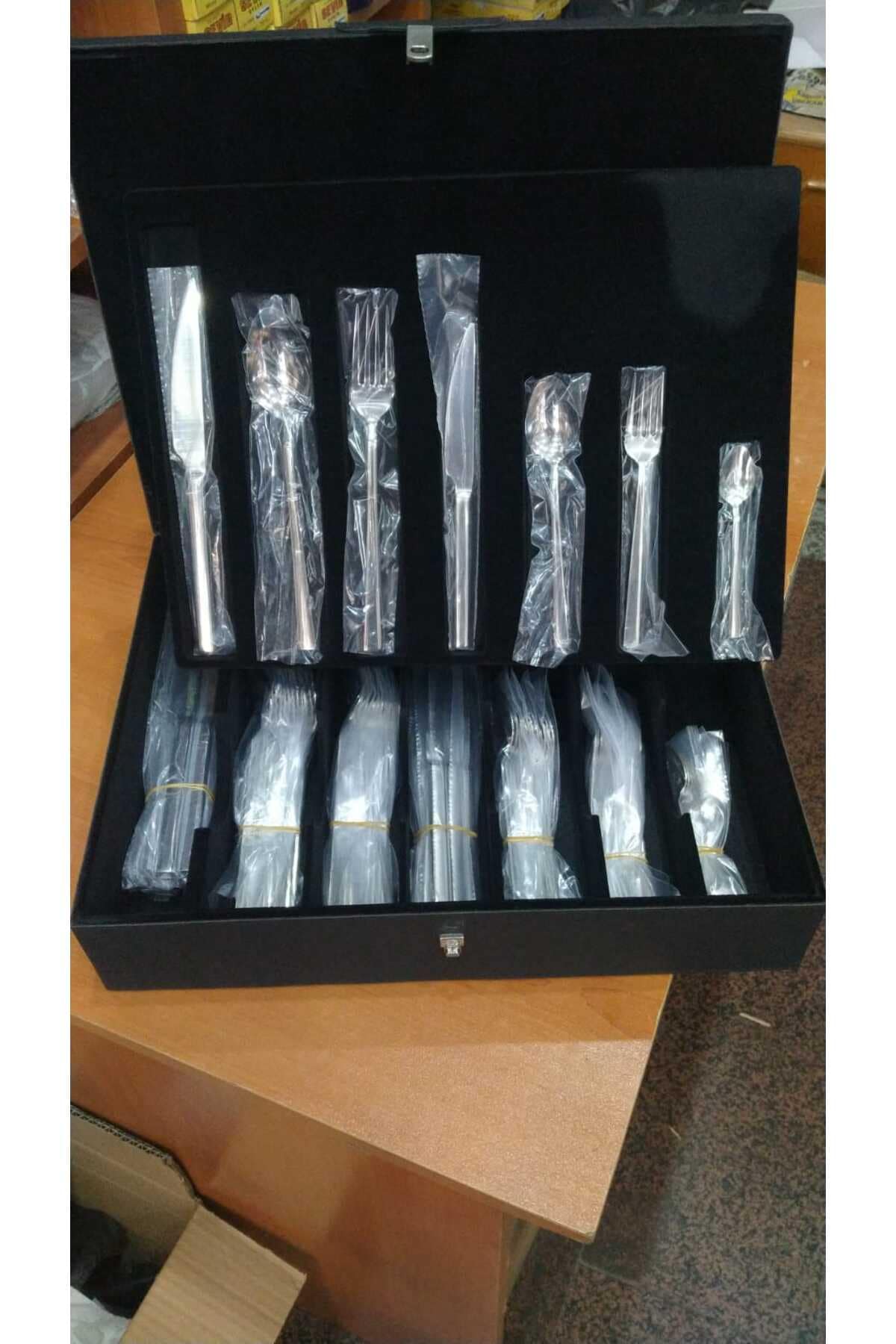 Çeyiz Seti 90 Parça 12 Kişilik Çatal Kaşık Bıçak Seti - Görsel 2