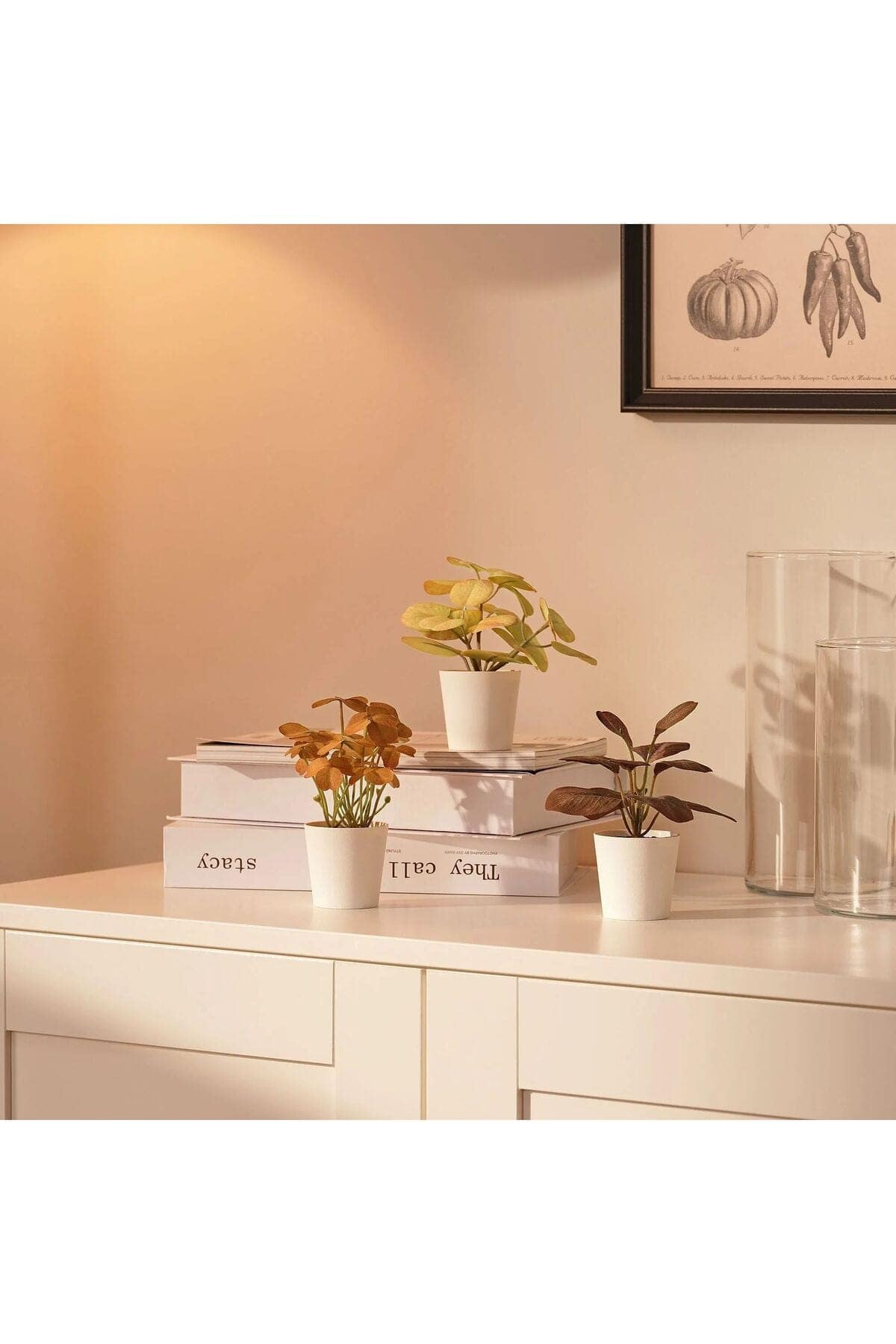 Fejka Saksılı Yapay Bitki 3 Adet 5 Cm Yeşil - Görsel 3