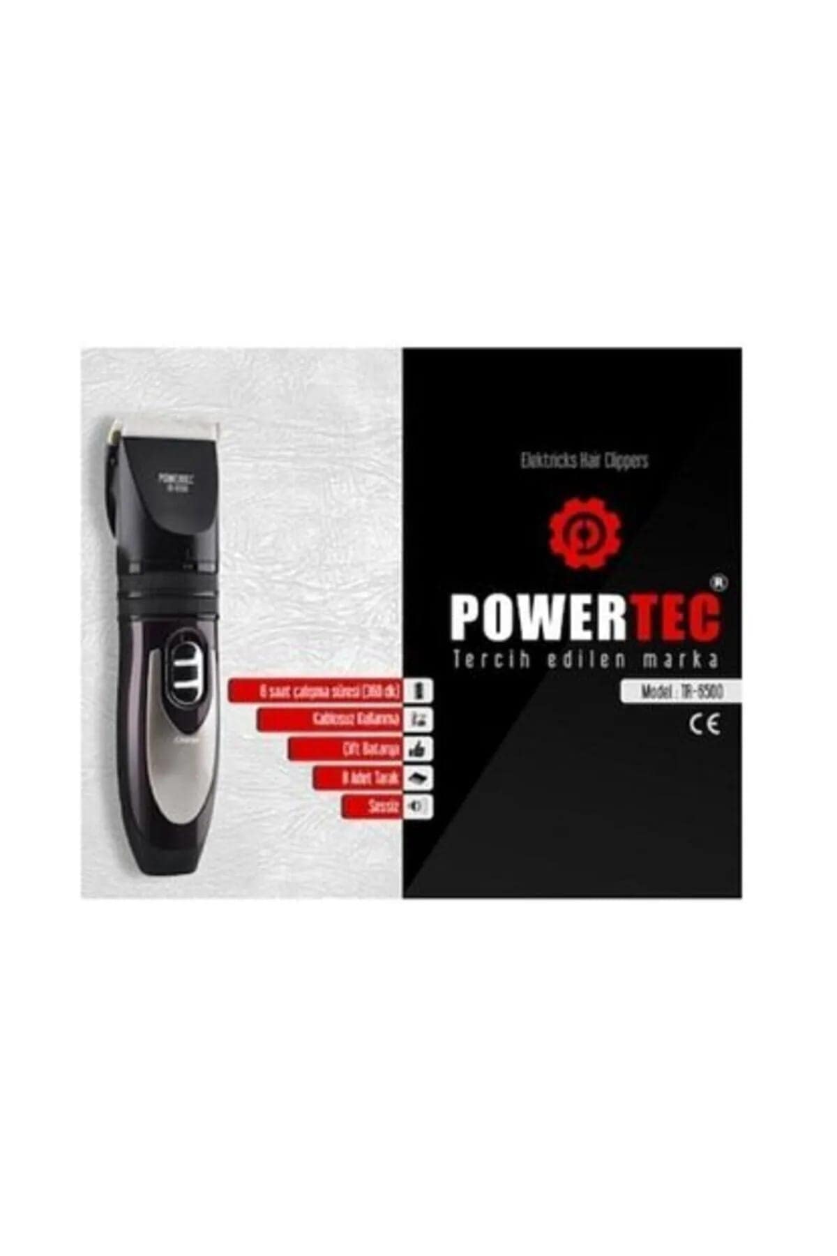 Kuaför Saç Sakal Ense Çift Bataryalı Tıraş Makinesi Tr-6500 - Görsel 4