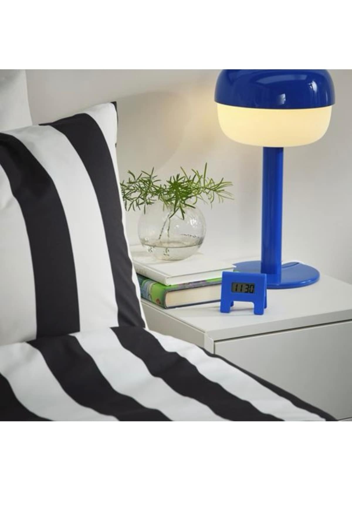 Kupong çalar saat, parlak mavi 7x6cm - Görsel 2