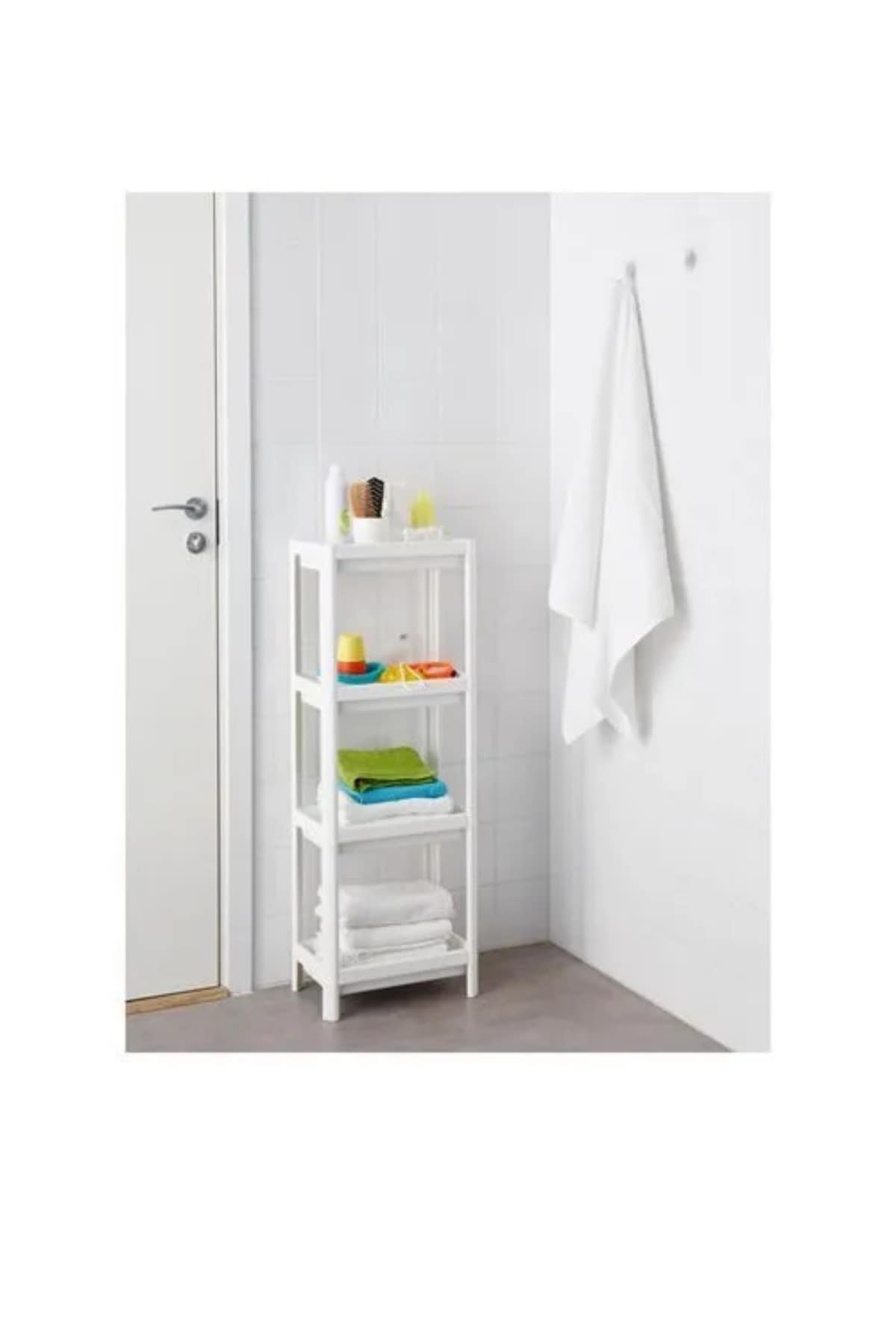 Premium Ürün Kaliteli Üretim Dayanıklı Şık Tasarım Pratik Kullanım 37x23x101 Cm Raf Ünitesi VESKEN - Görsel 3