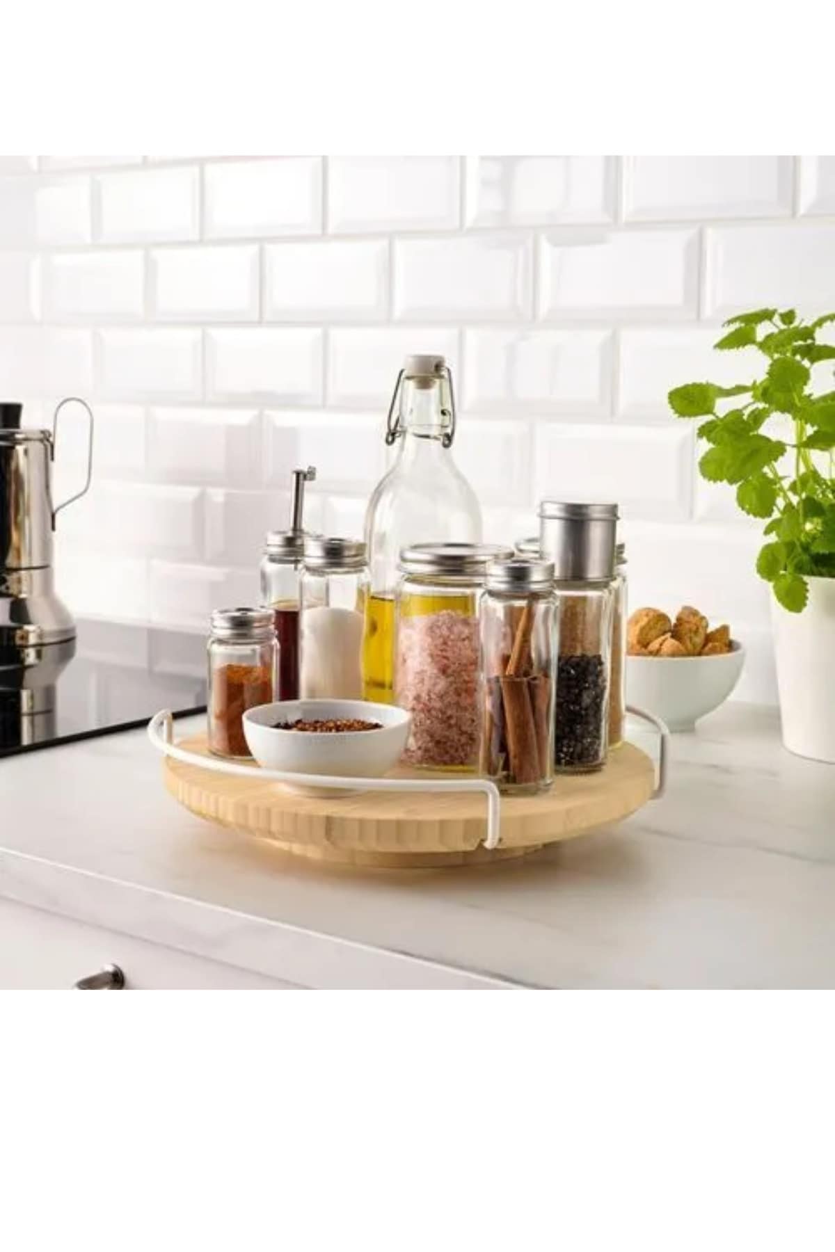 Premium Ürün Kaliteli Dayanıklı Kullanışlı Modern Tasarım Şık Sunum 28 Cm Dönen Tabla APTITLIG - Görsel 3