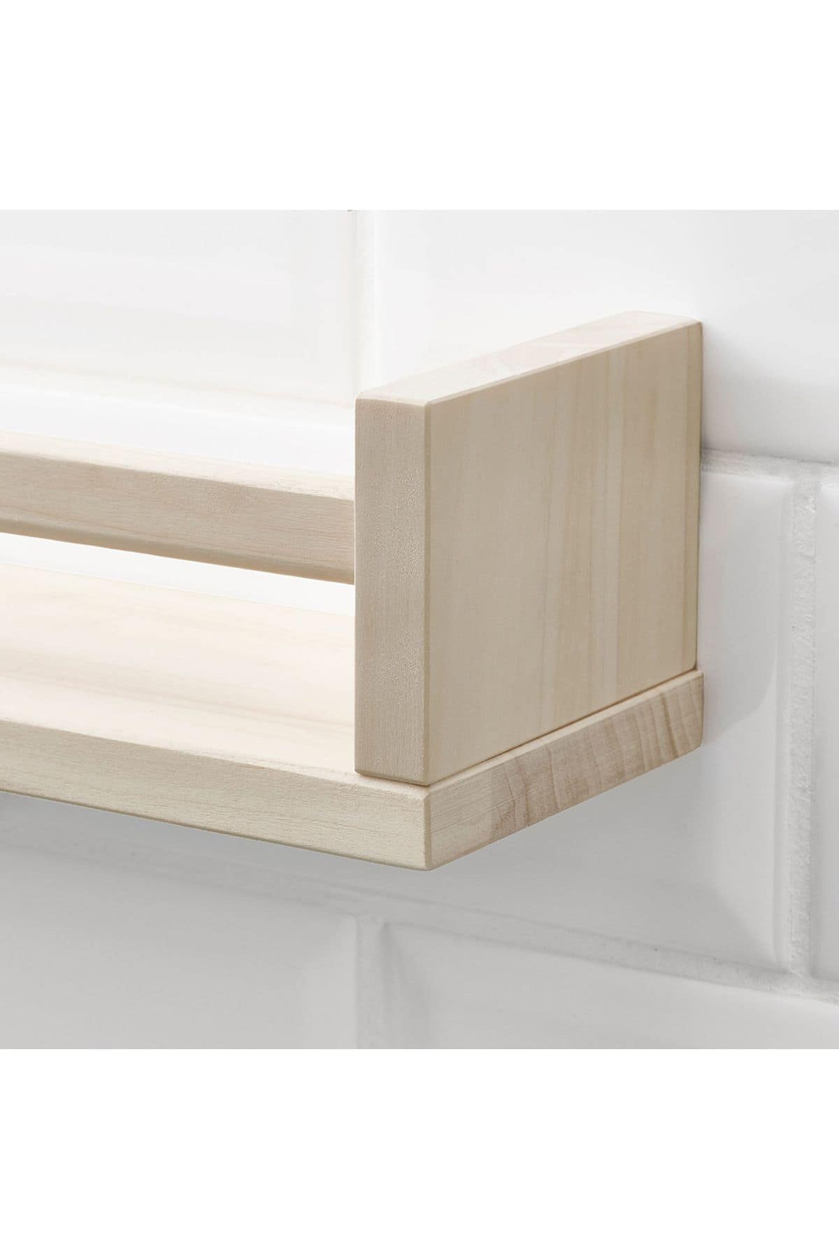 BEKVAM BAHARATLIK RAFI DUVAR RAFI ÇERÇEVE RAFI KİTAPLIK AHŞAP RAF 40x10x9 Cm - Görsel 4