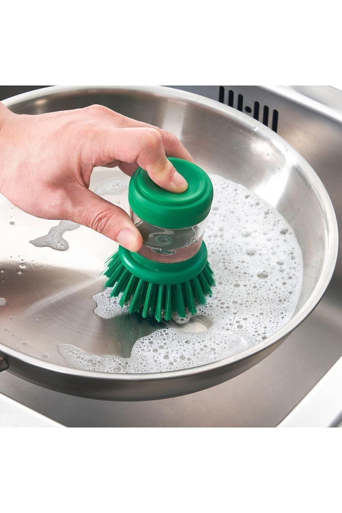 VIDEVECKMAL DETERJAN HAZNELİ YEŞİL BULAŞIK FIRÇASI - Görsel 3