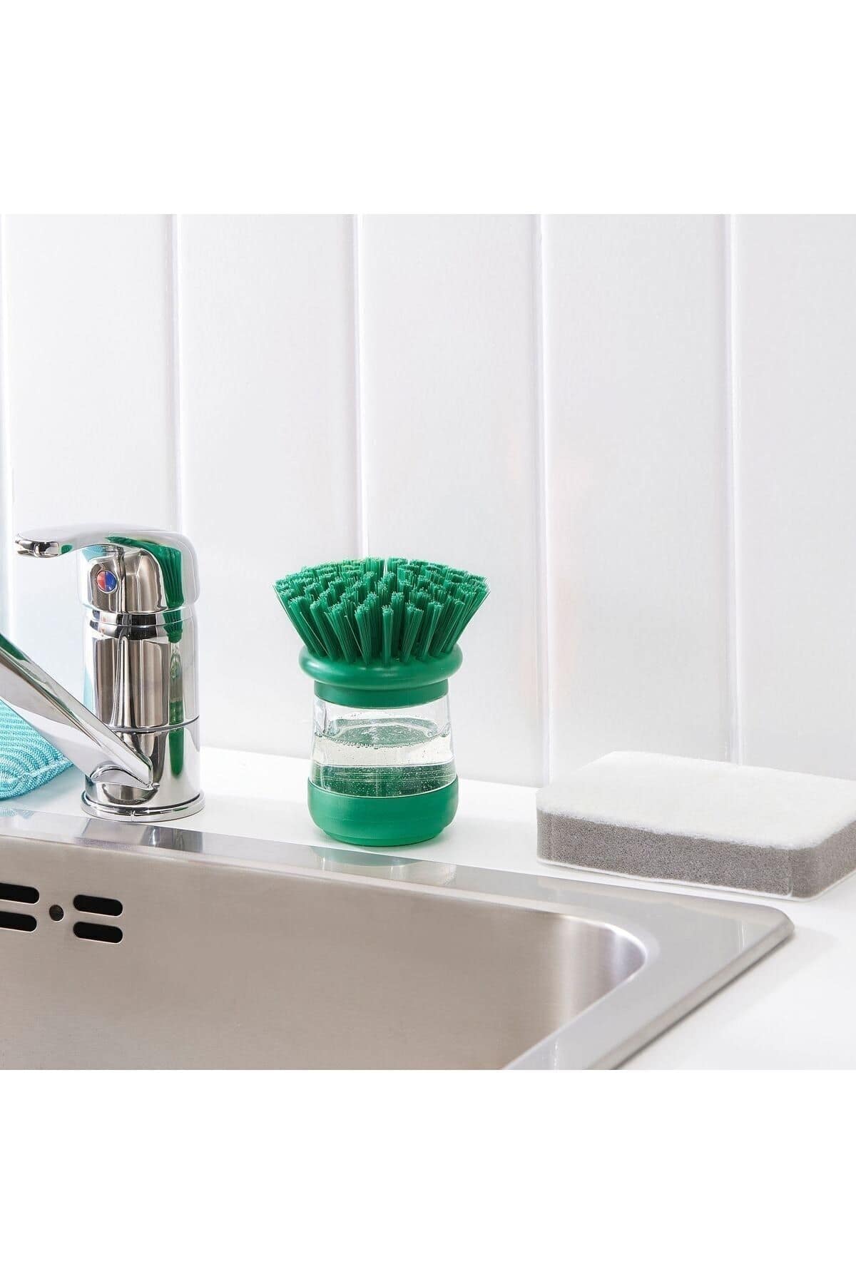 VIDEVECKMAL DETERJAN HAZNELİ YEŞİL BULAŞIK FIRÇASI - Görsel 5