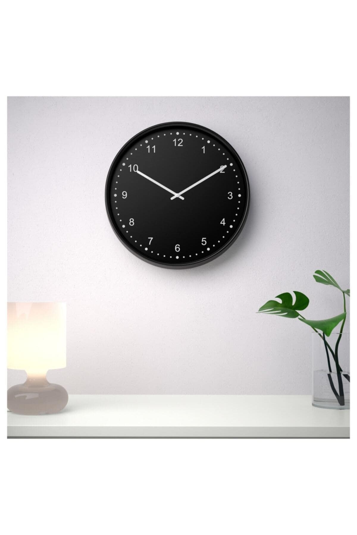 Bondıs Duvar Saatı , Siyah Renk, 38 Cm