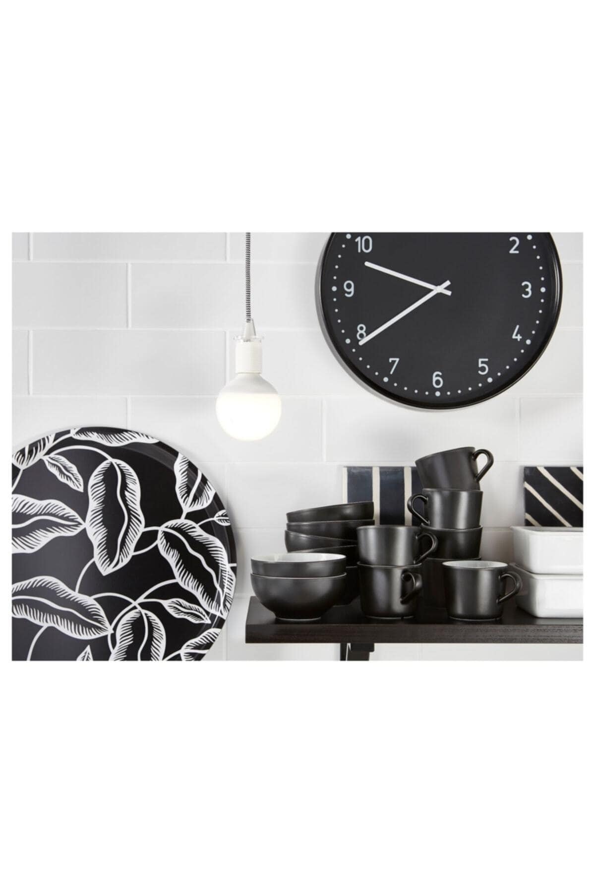 Bondıs Duvar Saatı , Siyah Renk, 38 Cm - Görsel 4