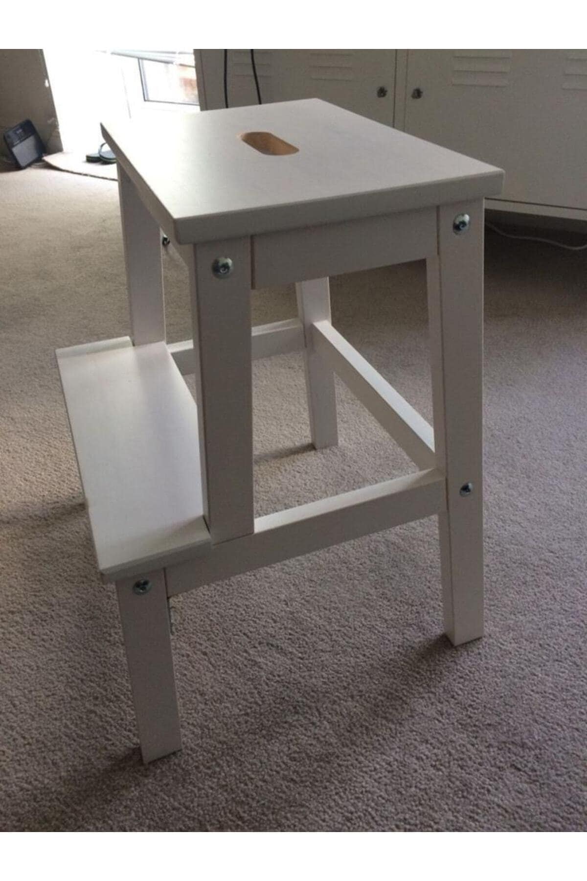 Bekvam Basamaklı Mutfak Tabure Merdiven - Beyaz Renk - Görsel 4