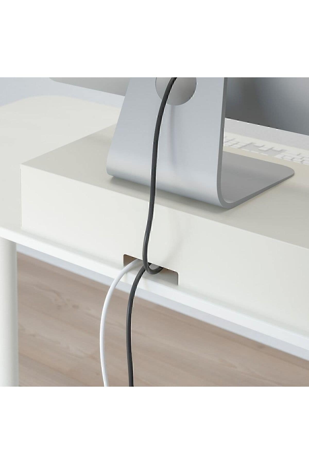 Elloven Bambu Çekmeceli Masaüstü Bilgisayar Monitörü Ekran Yükseltici Standı - Görsel 4