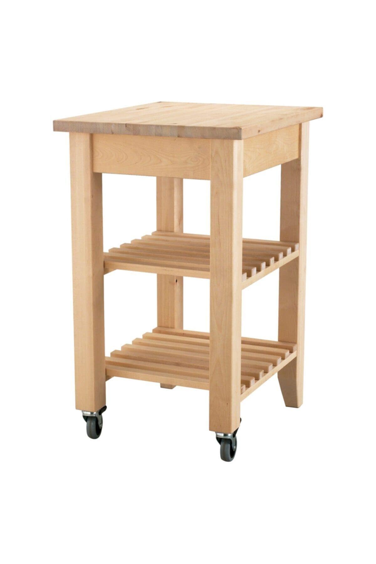 Bekvam Servis Arabası Huş 58x50x85 cm - Görsel 2