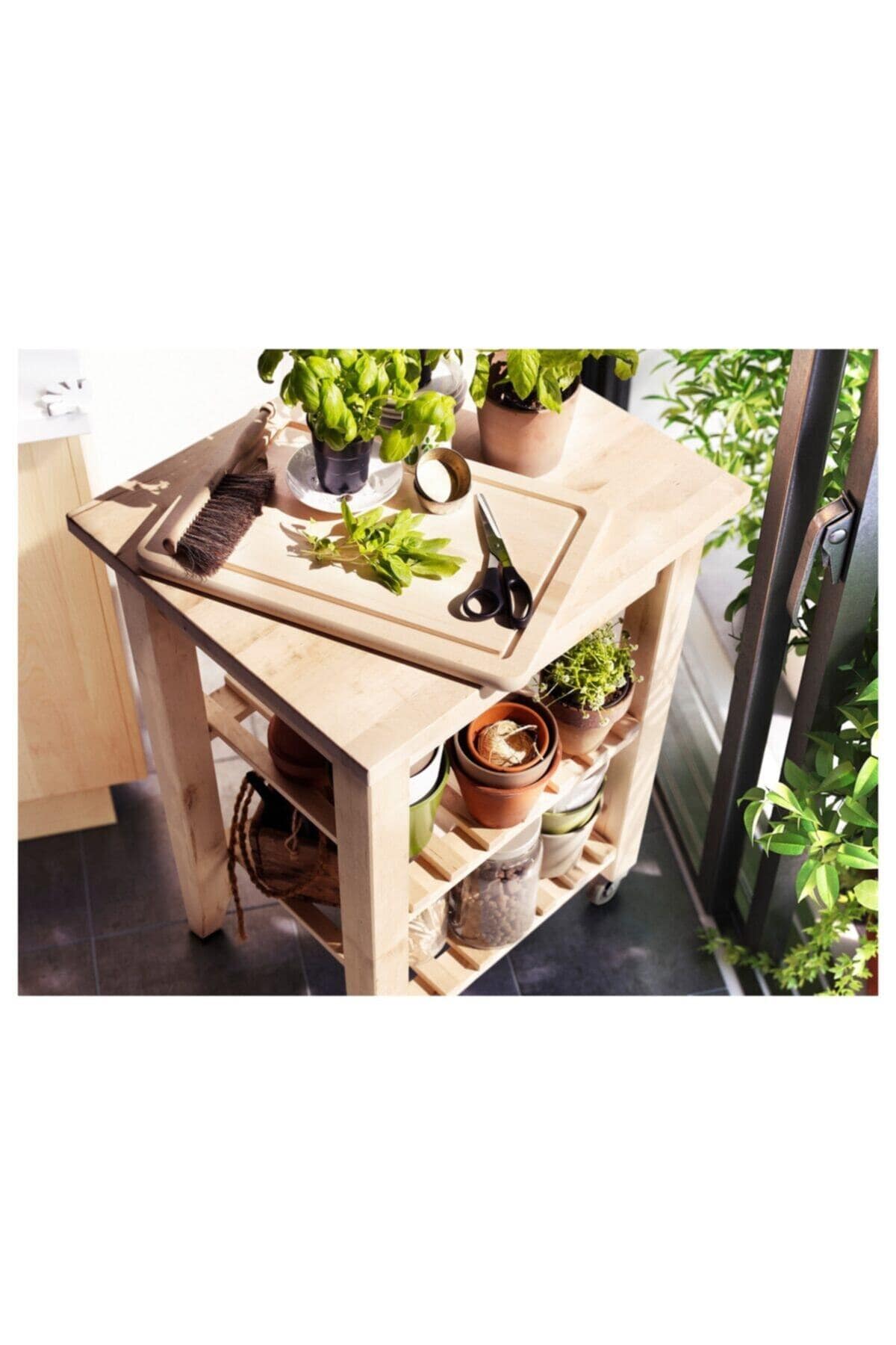 Bekvam Servis Arabası Huş 58x50x85 cm - Görsel 3