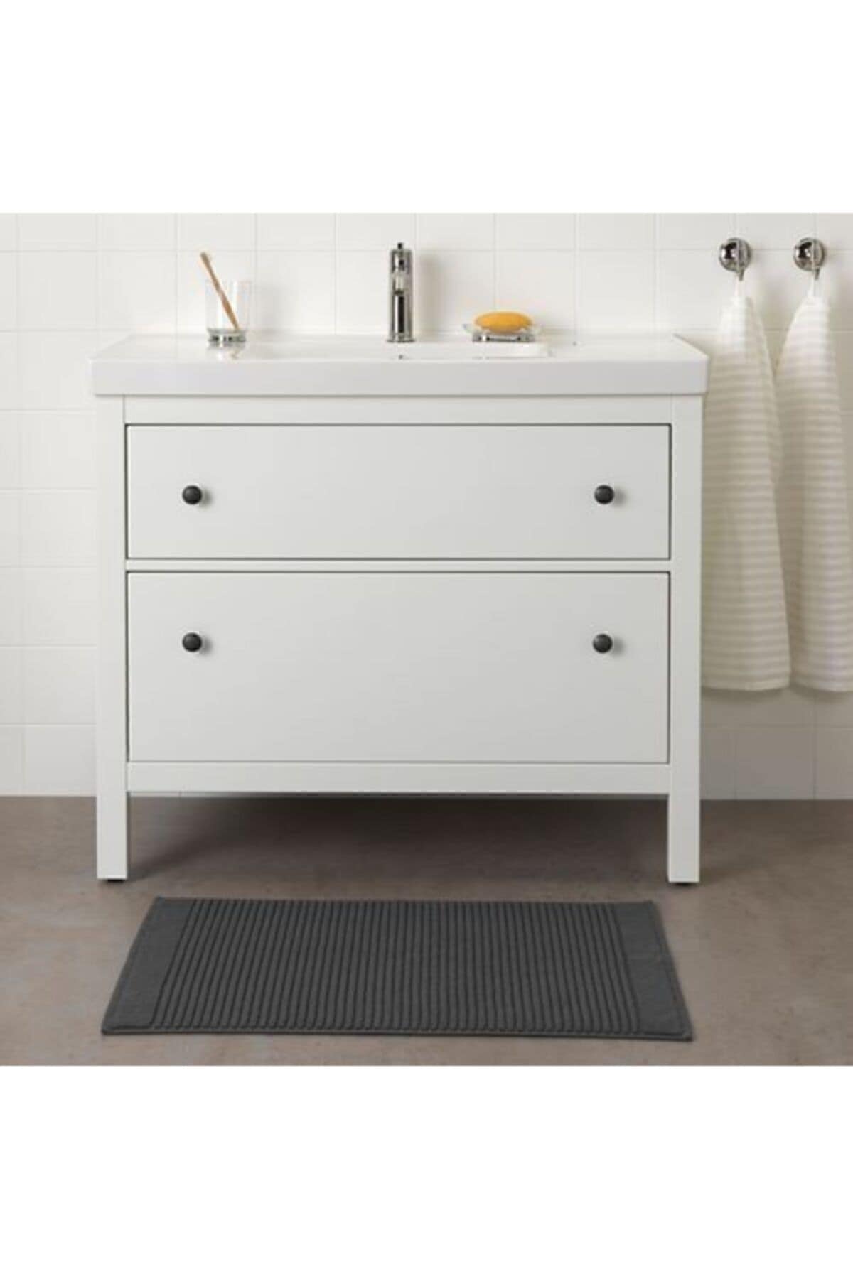 Alstern Banyo Paspası Koyu Gri - Görsel 3