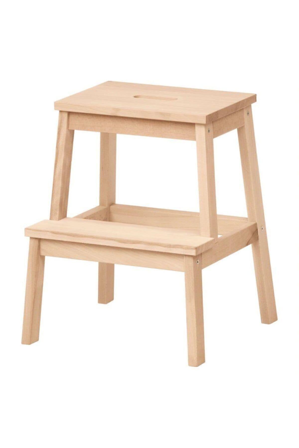 Bekvam Ahşap Basamaklı Tabure 2 Basamaklı