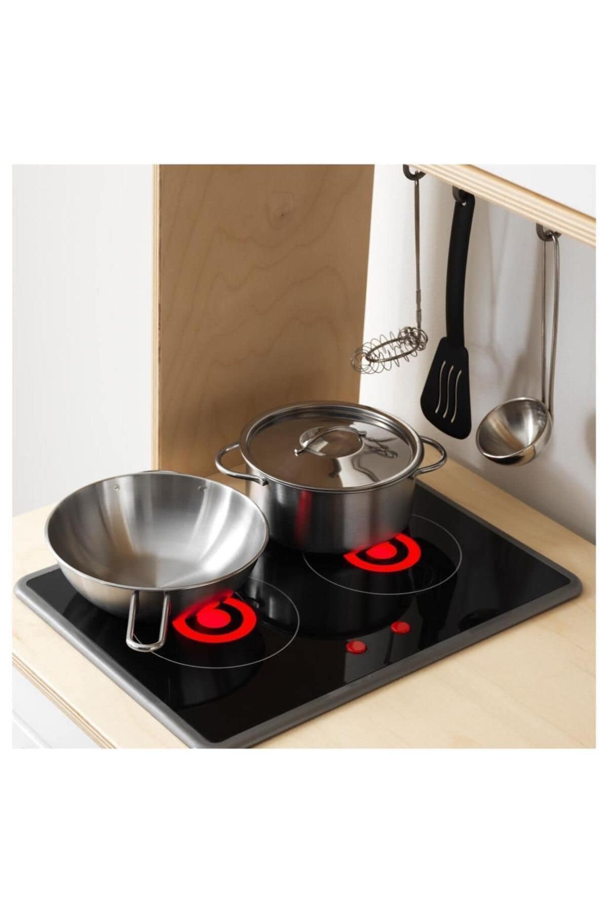 Duktıg Minyatür Oyuncak Tencere Seti Paslanmaz Çelik 4 Parça Lame - Görsel 3