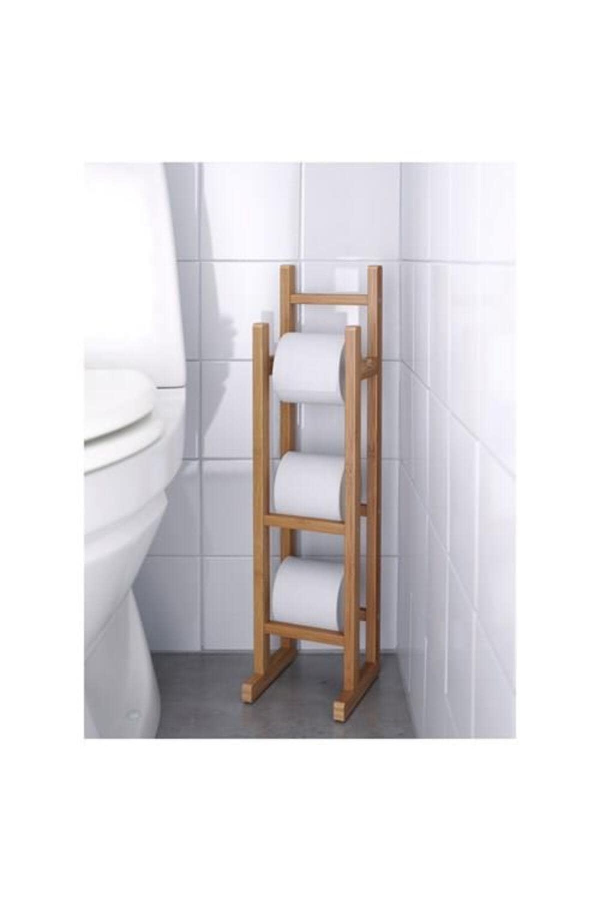 Bambu Ragrund Yedek Tuvalet Kağıtlığı 15x16x60 cm - Görsel 3