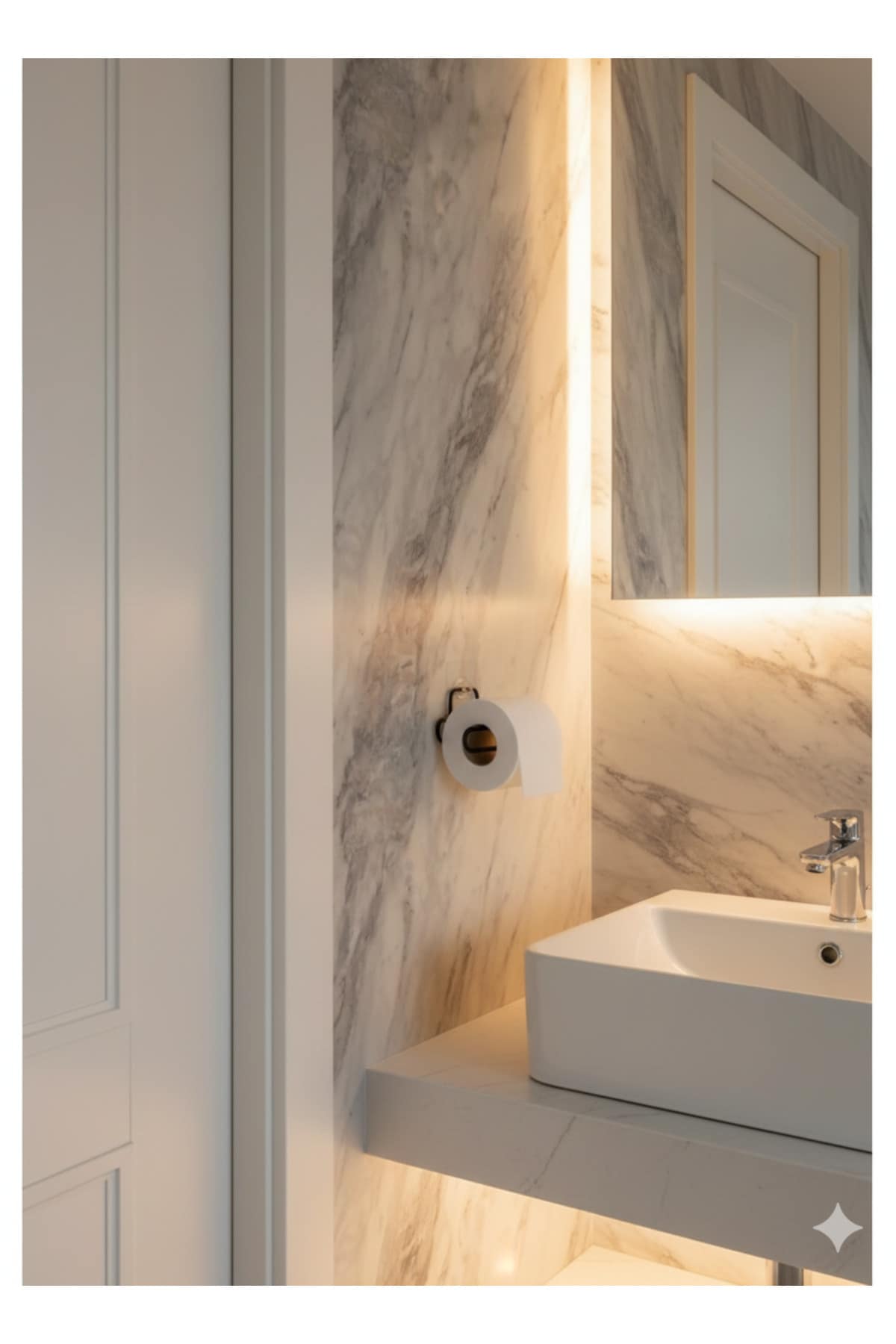 Yapışkanlı Siyah Tekli Tuvalet Kağıtlığı Wc Kağıtlık Tutucu - Görsel 3