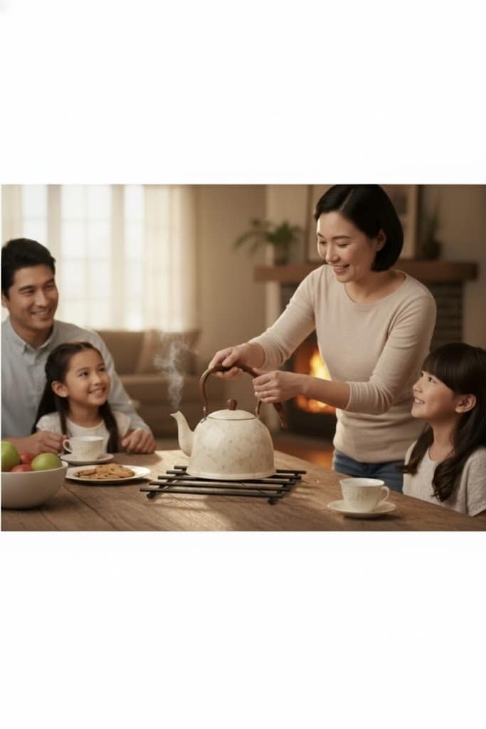 Siyah Nihale Metal Tasarım Çaydanlık Ve Tencere Altlığı