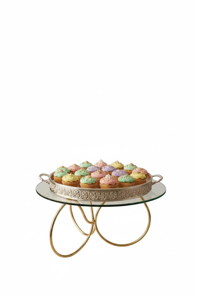 Altın Kahve Fincan Standı 6'lı Fincalık Altın Renginde Kahve Bardaklığı